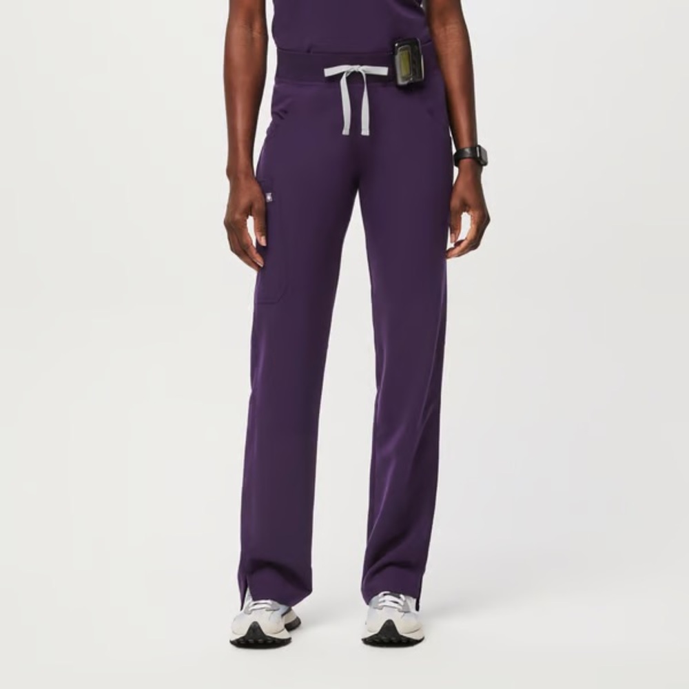 Figs kade cargo scrub pants in purple jam